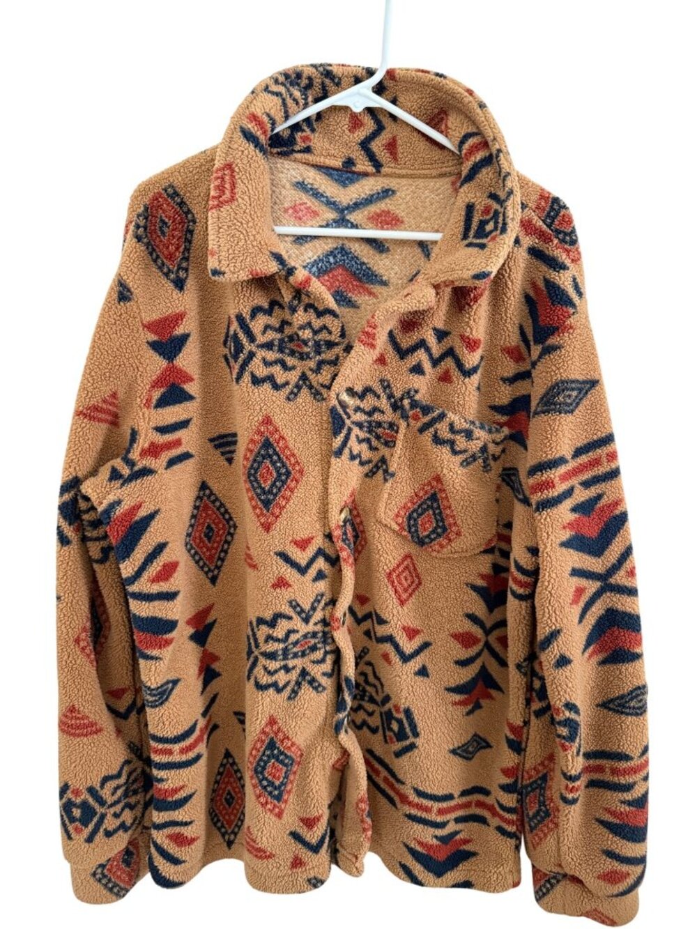 Manfinity Aztec Sherpa Jacket XXL, Western Wear